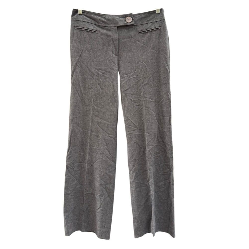 Donna Degnan Women's Grey Wide Leg Trouser Pants Size 8